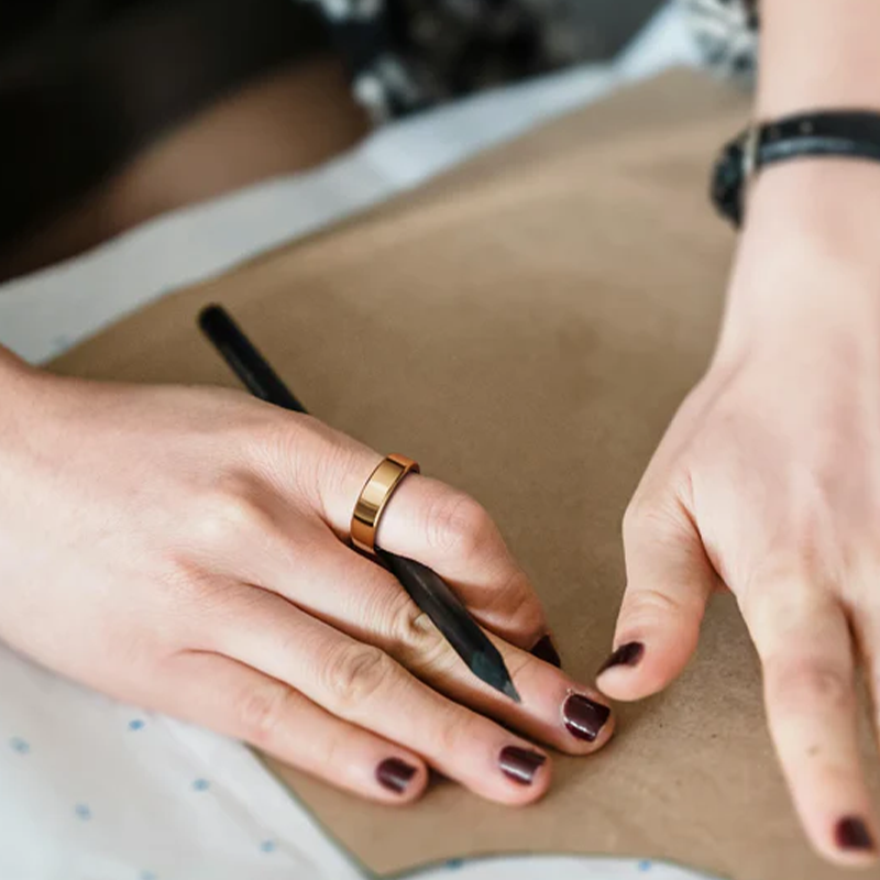 Ultra-Thin Smart Ring | Track Fitness, Sleep, Stress & Heart Health – Unisex