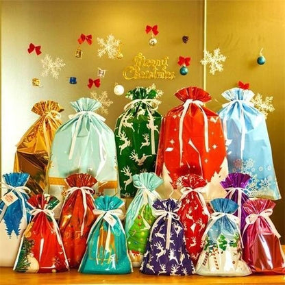 🎄20PCS Drawstring Christmas Gift Bags 🎅Christmas Early Bird Offer: 50% OFF!